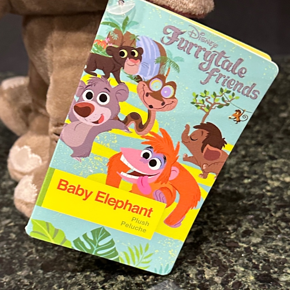 Disney Furrytale Friends Hathi baby elephant plush jungle book NWT new gift 9” - Picture 4 of 10